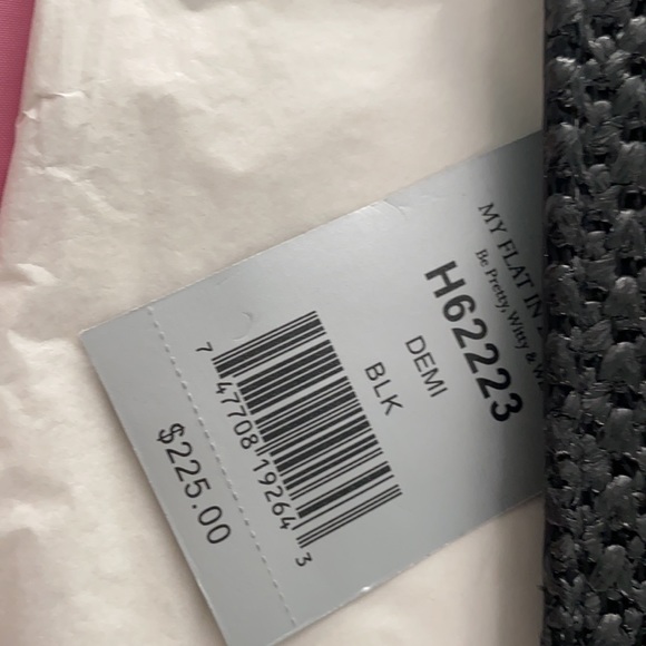 My flat in London leather woven clutch
